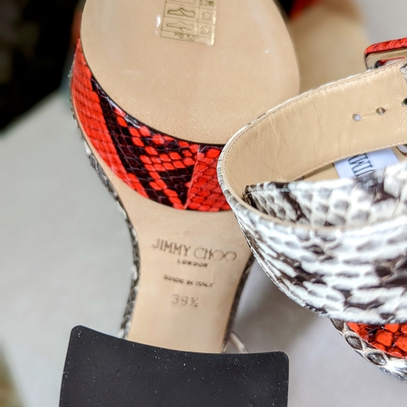 JIMMY CHOO SNAKESKIN PLATFORM! FREE SHIPPING! - Picture 8 of 10